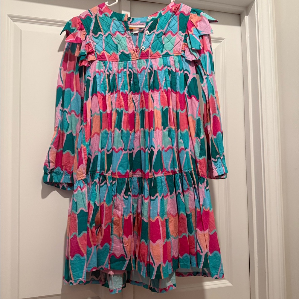 Vibrant Multicolor Long Sleeve Dress